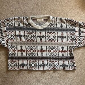 Vintage St. John's Bay Cropped Knit Sweater
